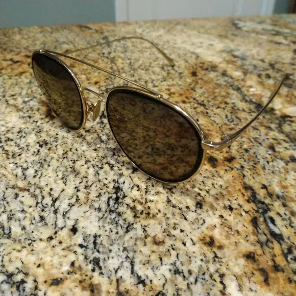 Sama Eyeglasses Sunglasses Frame 57-19-140 Titanium Gold Full Rim